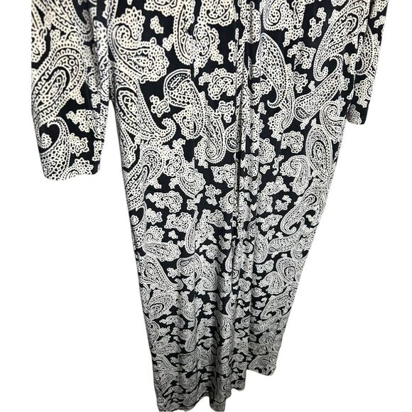 Michael Kors Paisley Print Velvet Jumpsuit Size XL - Picture 15 of 16
